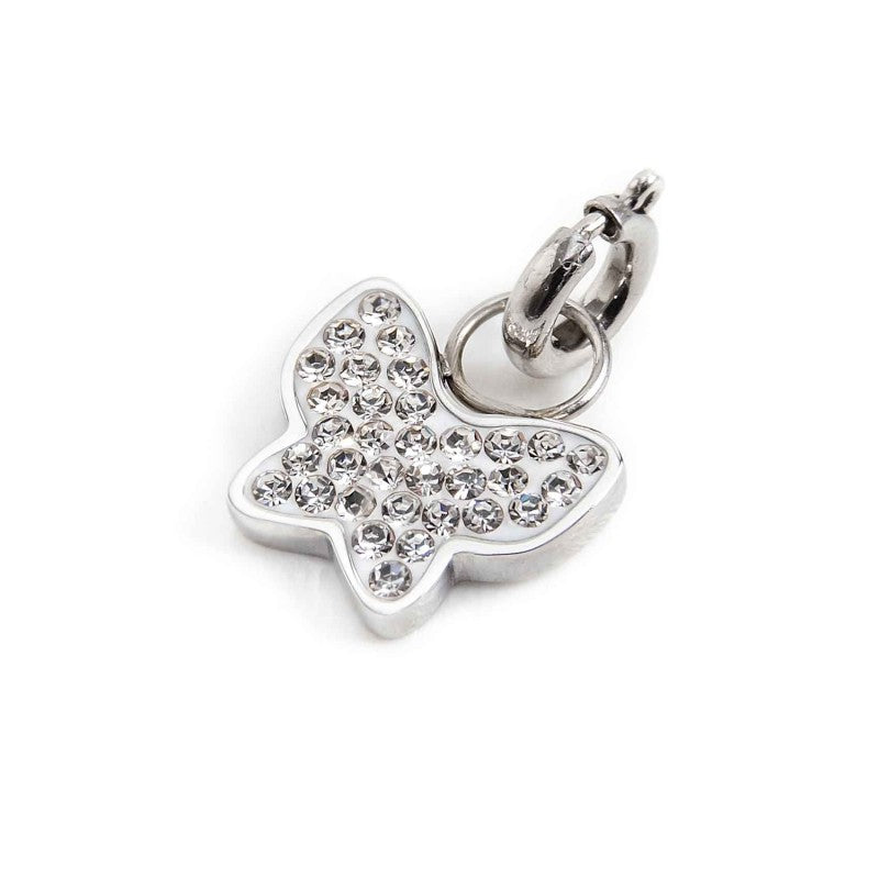 Charm farfalla donna Marlù Time to in acciaio e cristalli 18CH095-W