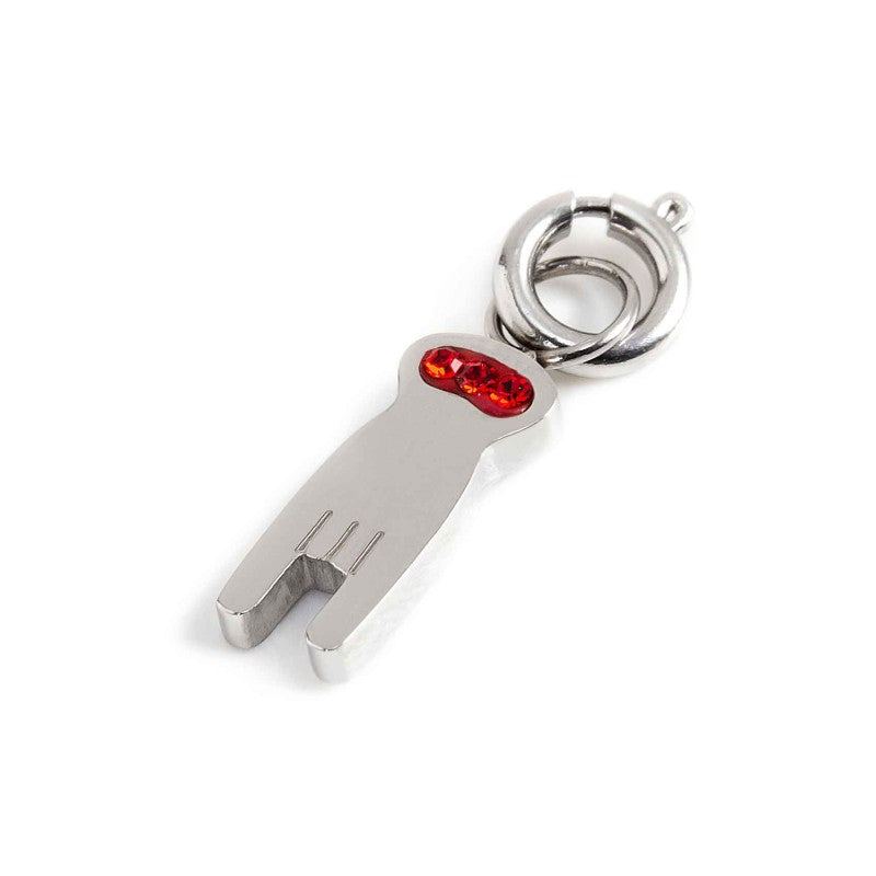 Charm mano che fà corna unisex Marlù Time to in acciaio e cristalli 18CH109-R