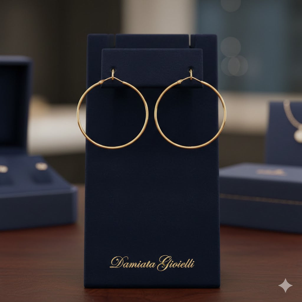Orecchini a cerchio donna Damiata Gioielli in oro giallo 190/102