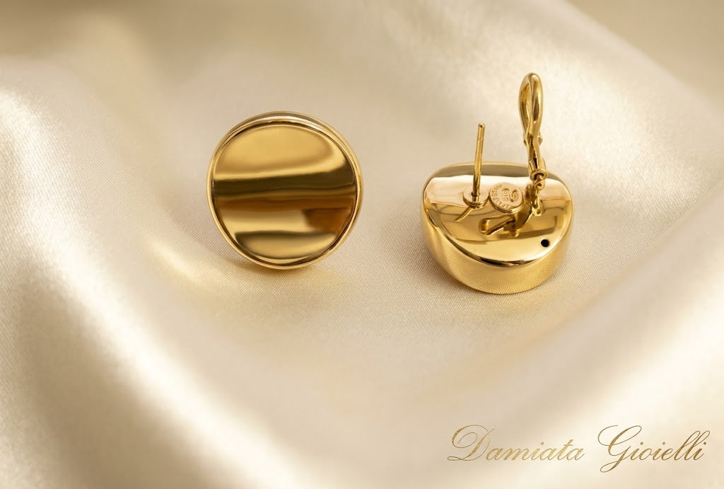 Orecchini a bottone donna Damiata Gioielli in oro giallo ref. 192/102/1