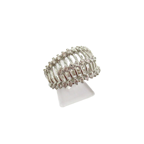 Anello donna Damiata Gioielli in oro bianco e zirconi 194/102