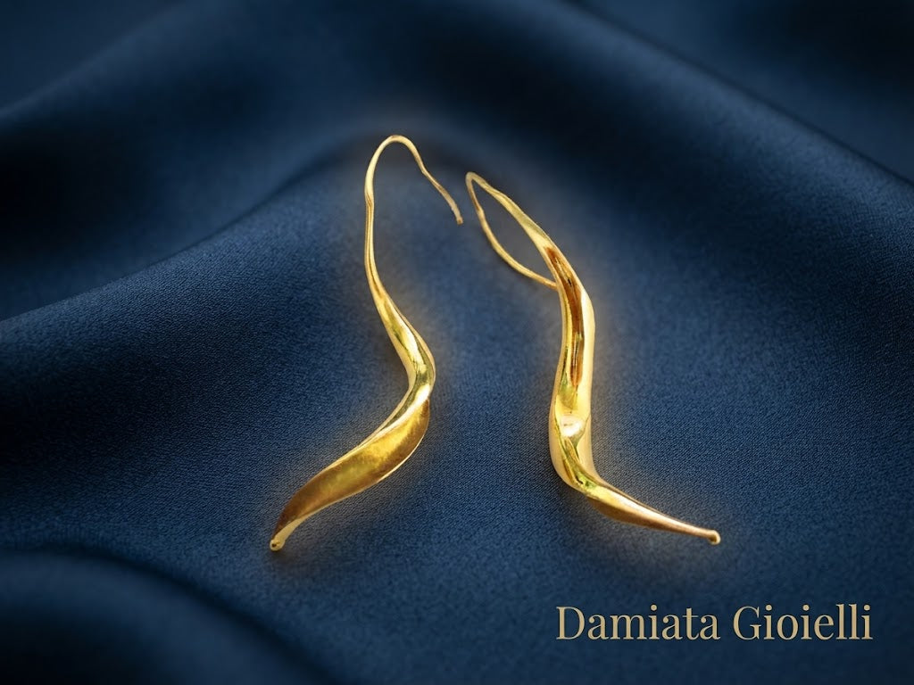 Orecchini pendenti donna Damiata Gioielli in oro giallo ref. 195/102