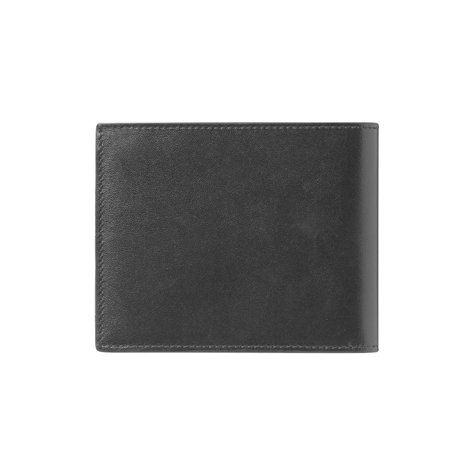 Portafoglio compatto uomo Montblanc 6 tasche in pelle nera ref. 199818