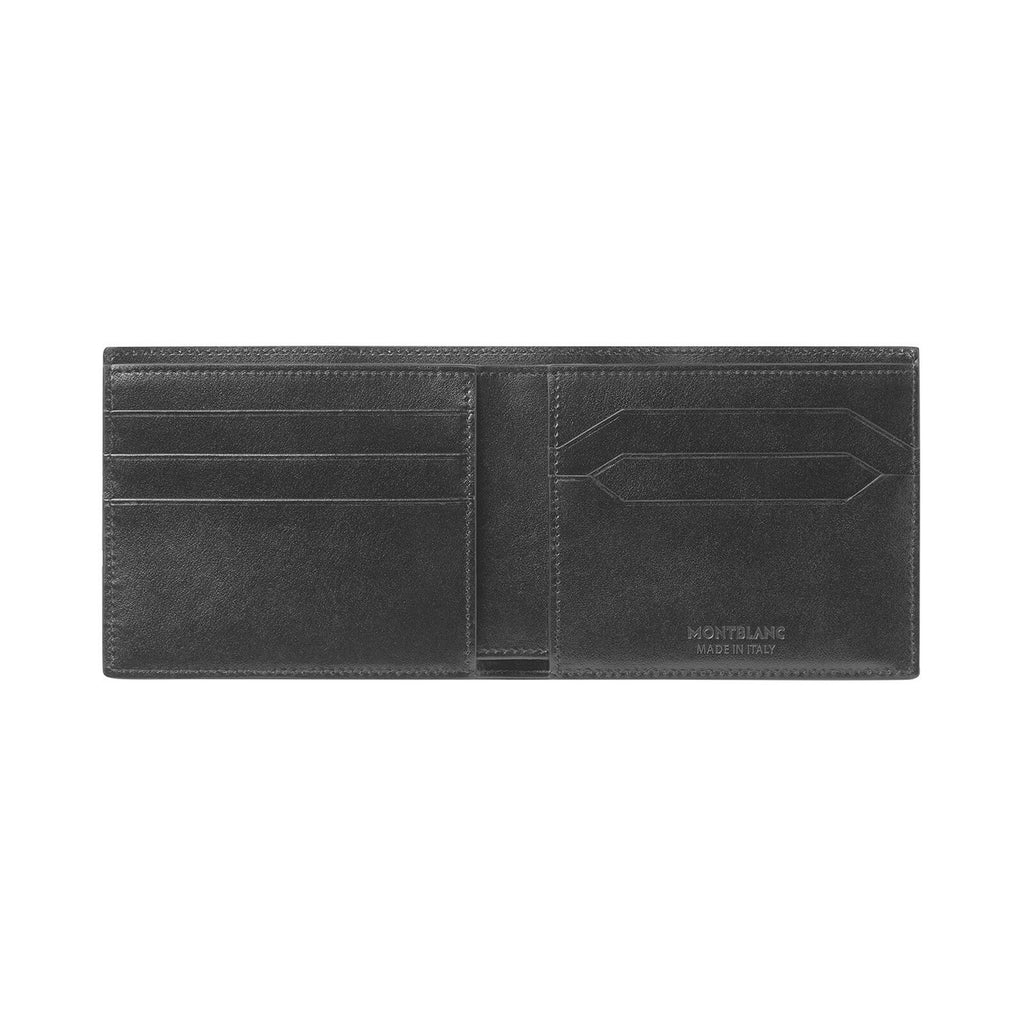 Portafoglio compatto uomo Montblanc 6 tasche in pelle nera ref. 199818