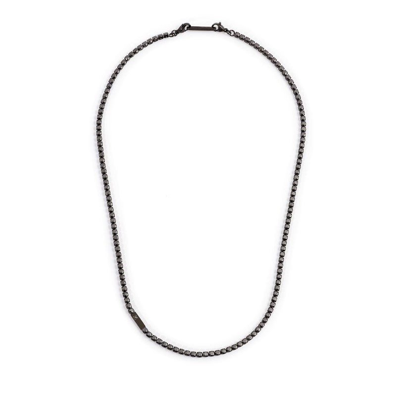Collana tennis uomo Marlù in acciaio e zirconi 1CO0047N-N