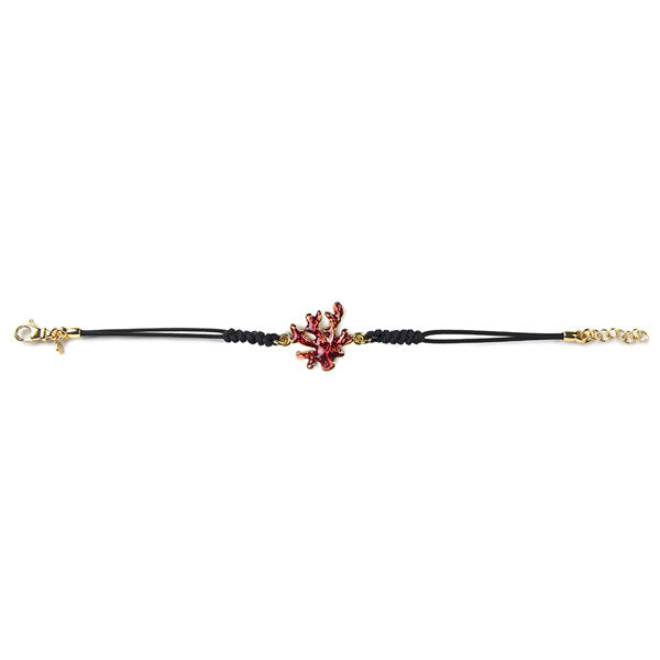 Bracciale donna Isola Bella Corallo in argento e cordino 20000028