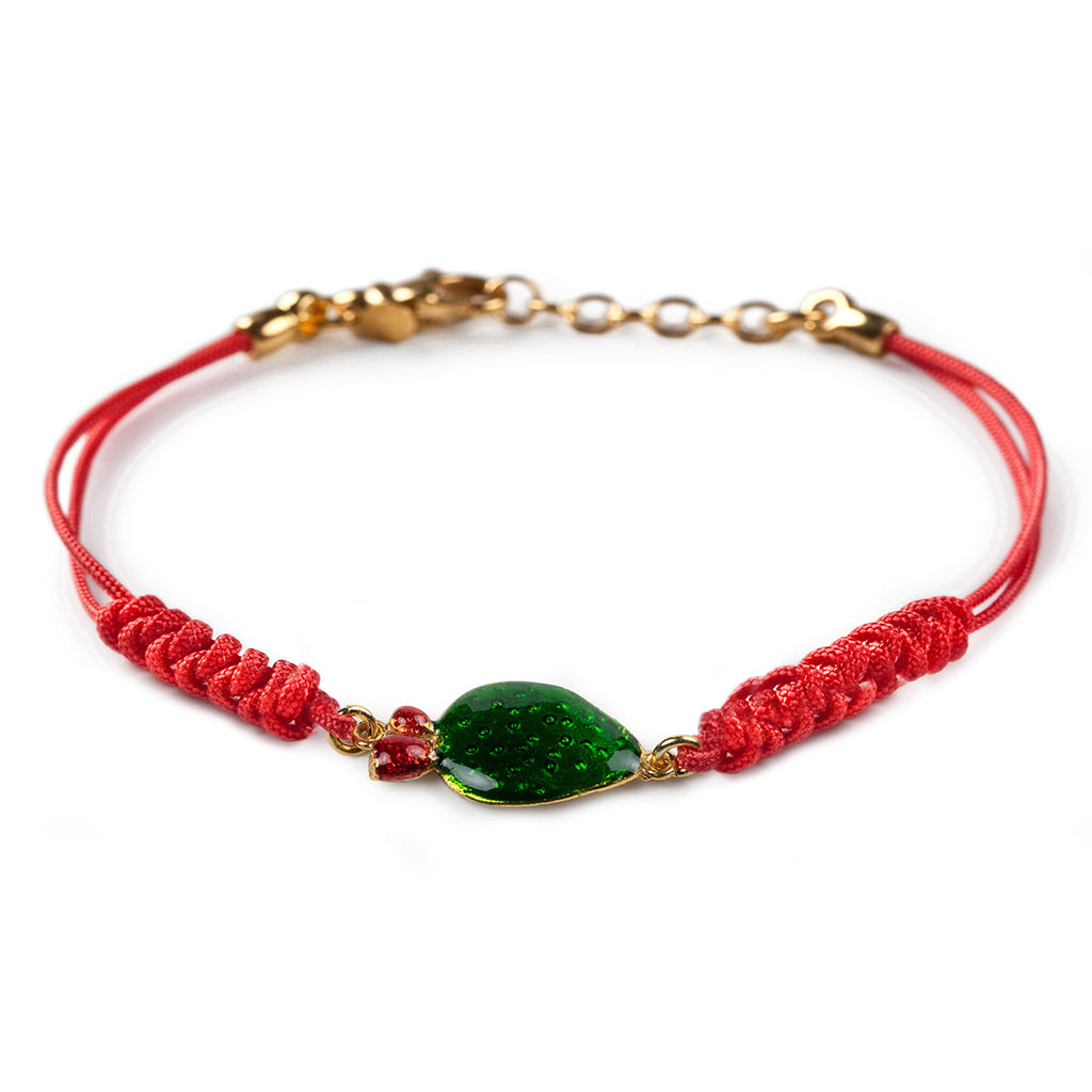 Bracciale donna Isola Bella Fico d'India in argento e cordino 20000035