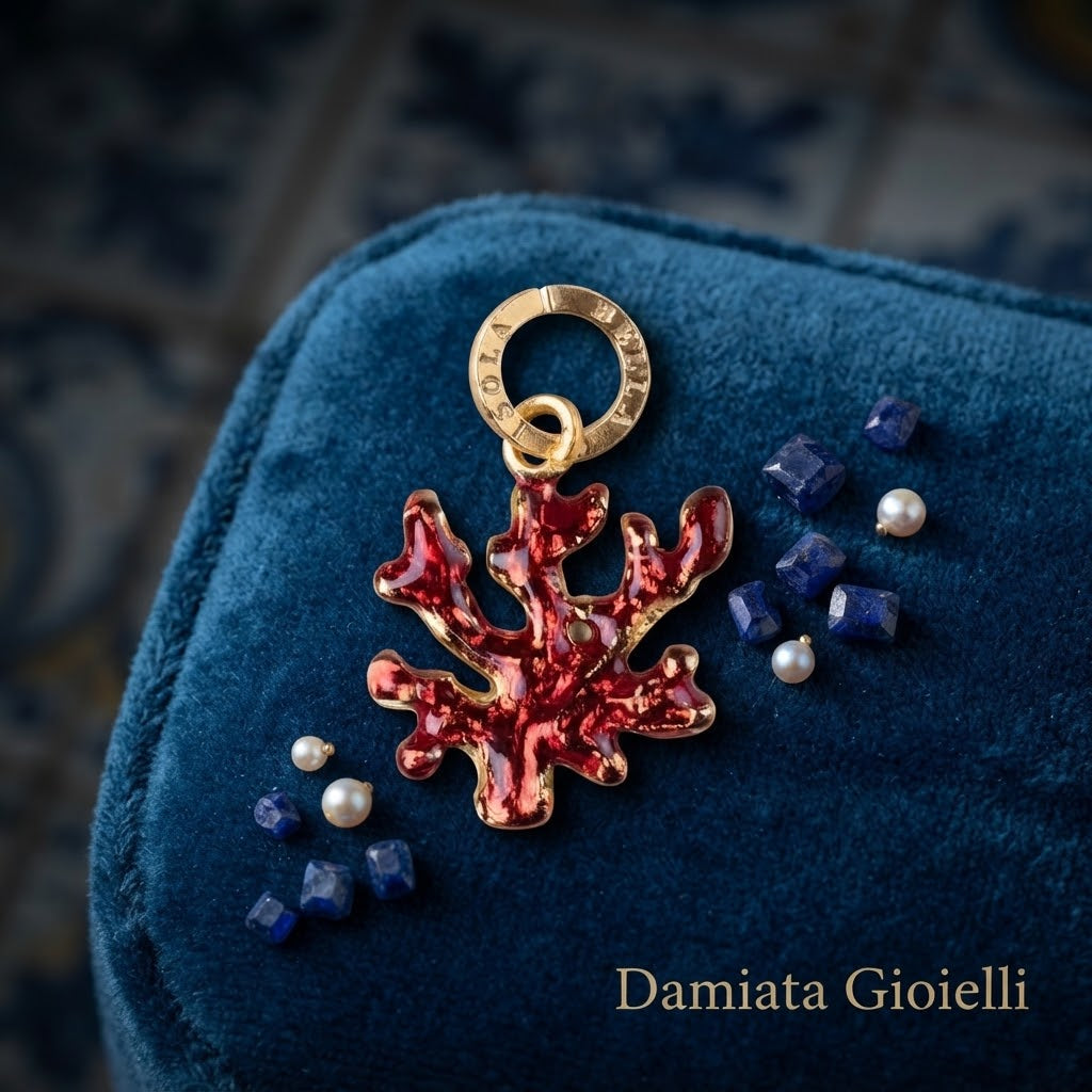 Charm donna Isola Bella Corallo in argento ref. 20000045