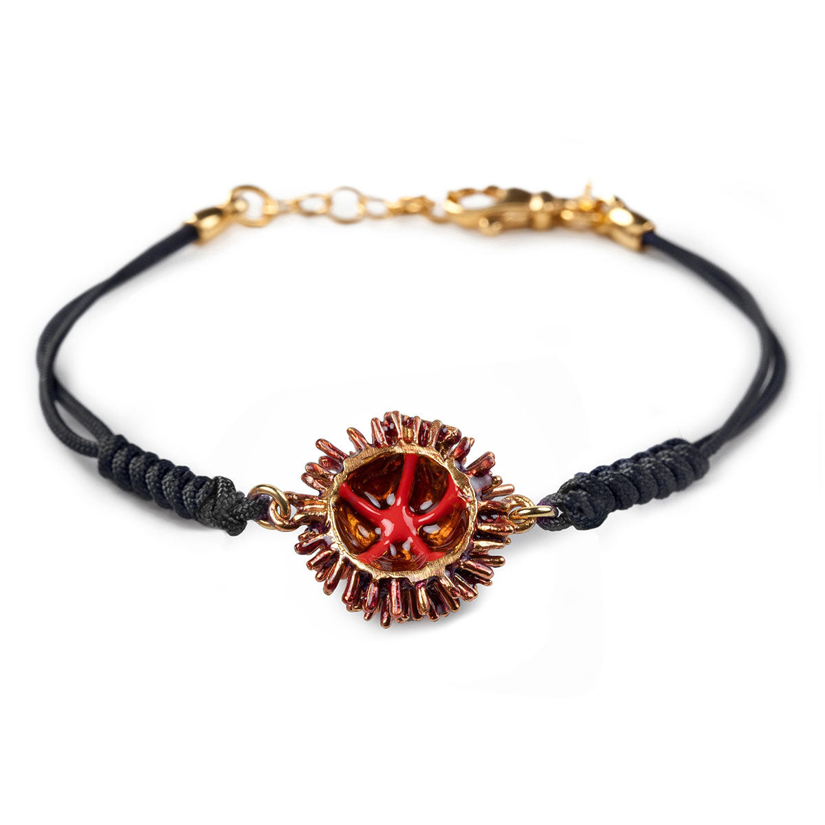 Bracciale donna Isola Bella Riccio Marino in argento e cordoncino 20000077