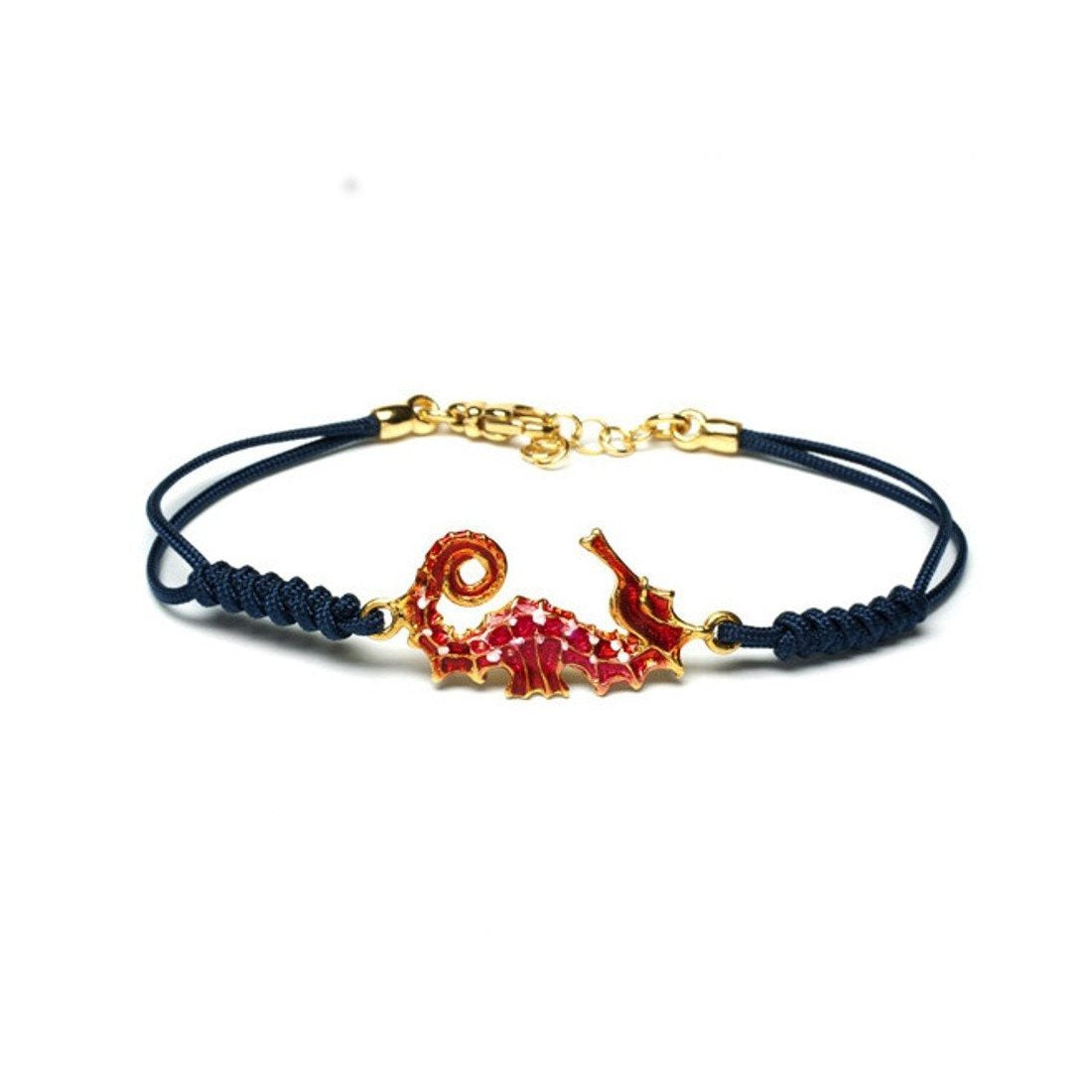 Bracciale donna Isola Bella Ippocampo in argento e cordino 20000080