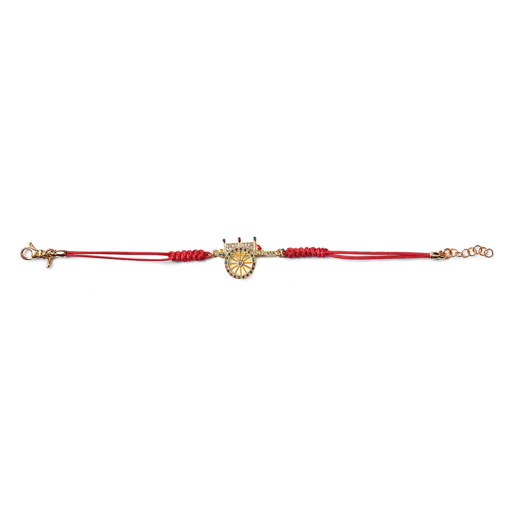 Bracciale donna Isola Bella Carretto Siciliano in argento, cordoncino e  zirconi 20000132