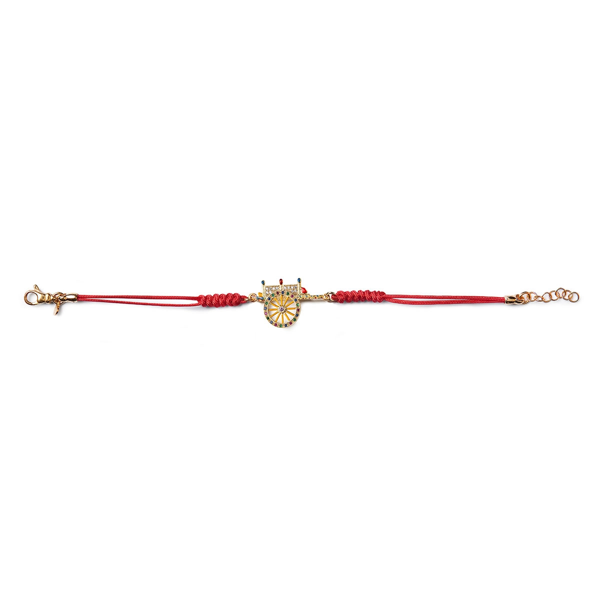 Bracciale donna Isola Bella Carretto Siciliano in argento, cordoncino e  zirconi 20000132