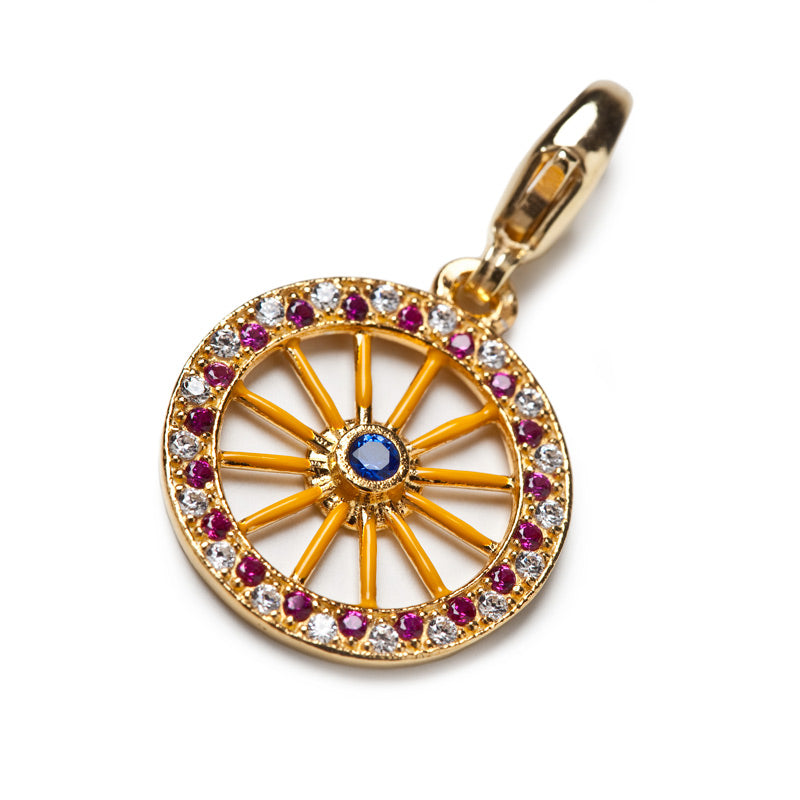Charm donna Isola Bella Ruota in argento e zirconi 20000138