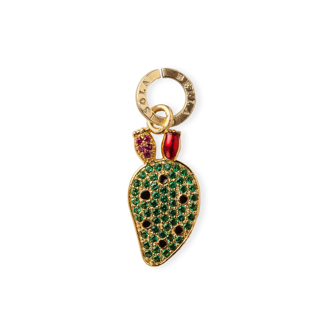Charm donna Isola Bella Fico d'India in argento e zirconi 20000140