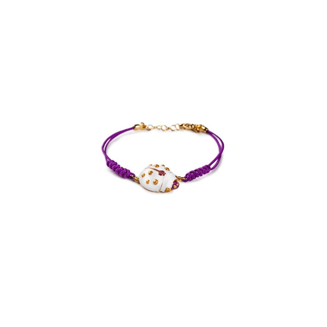 Bracciale donna Isola Bella Coccinella in argento e cordino 20000170