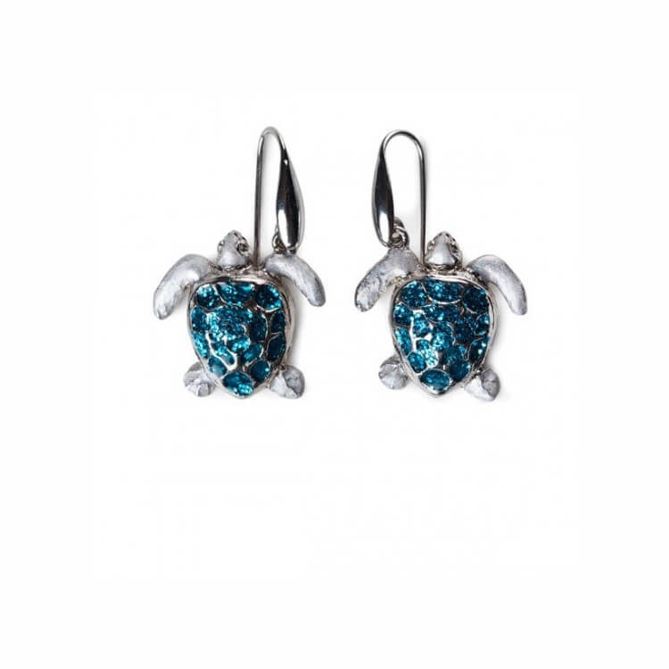 Orecchini donna Isola Bella Tartaruga Caretta Caretta in argento e cristalli 20000198/1