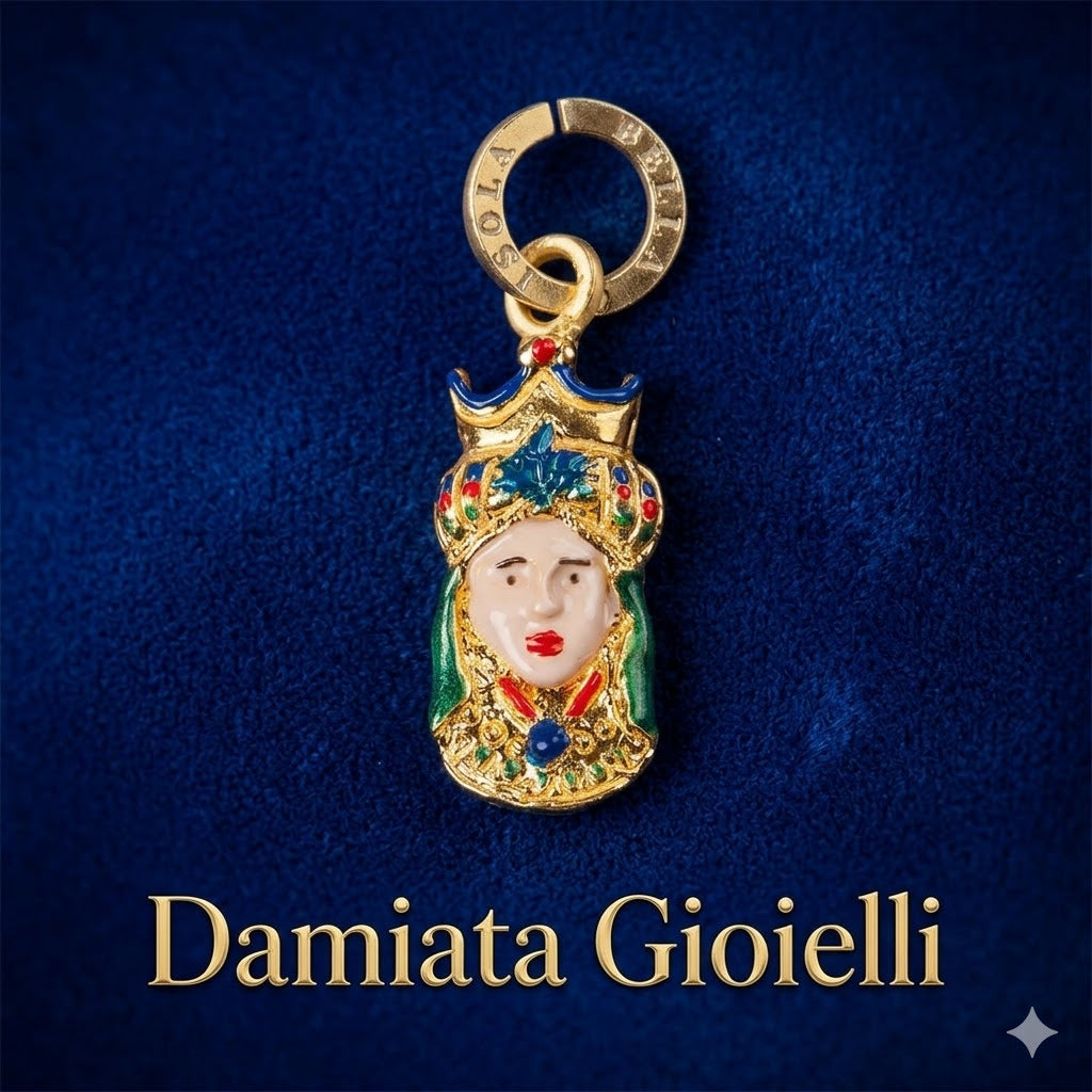 Ciondolo donna Isola Bella Regina Mori in argento smaltato 20000308