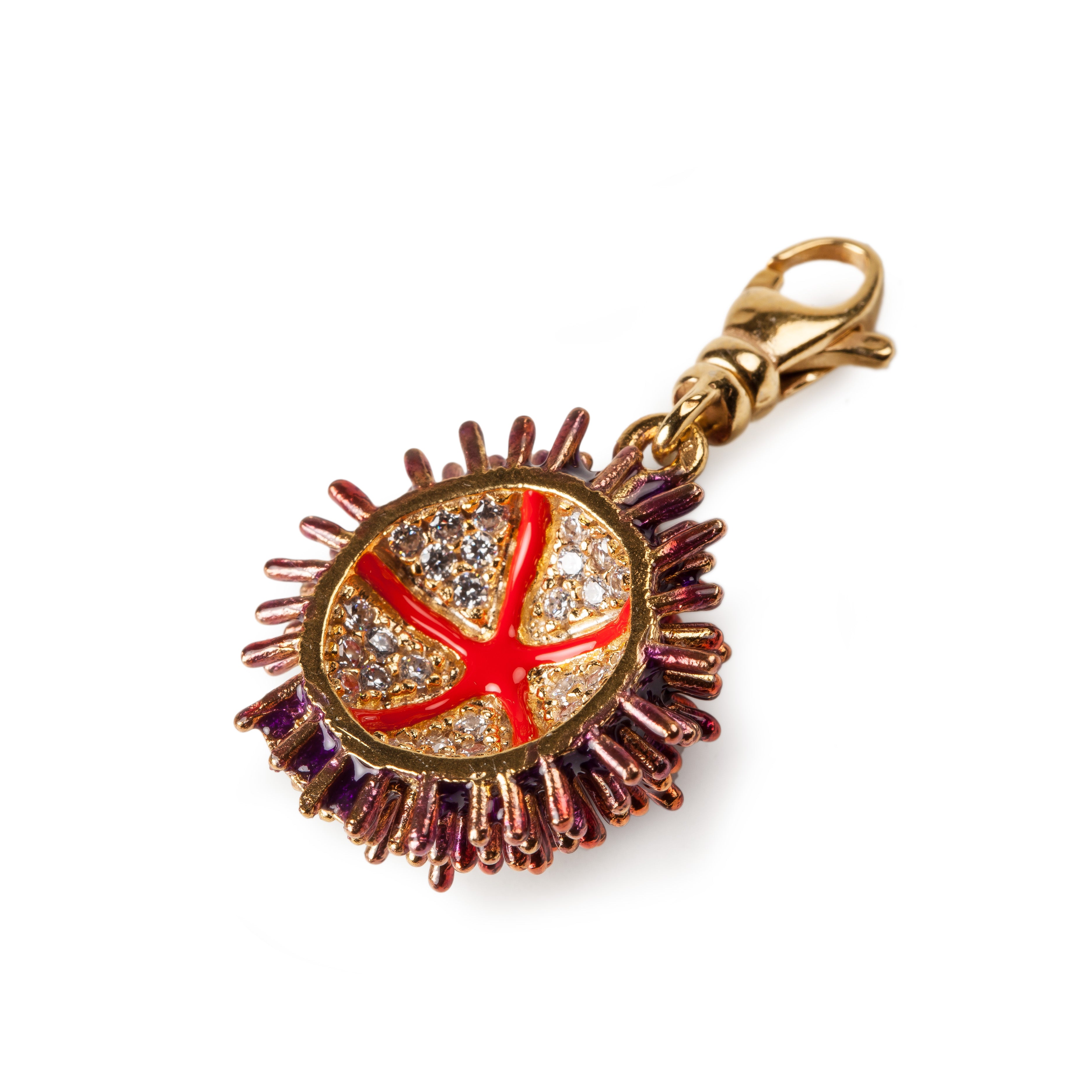 Charm donna Isola Bella Riccio Marino in argento e zirconi 20000511