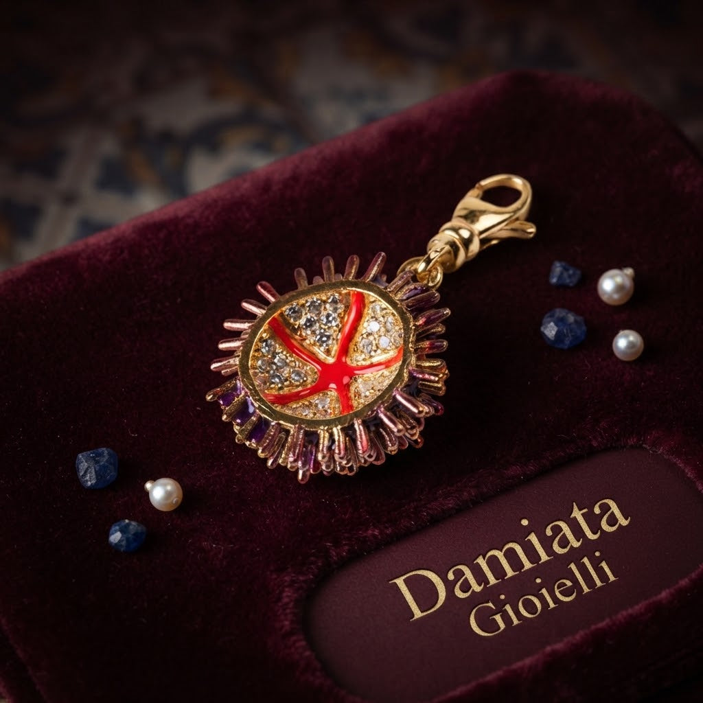 Charm donna Isola Bella Riccio Marino in argento e zirconi ref. 20000511
