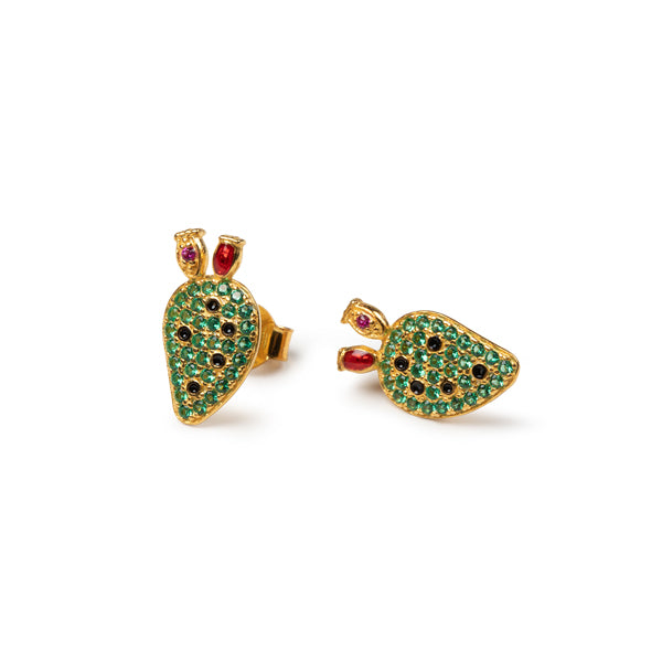 Orecchini donna Isola Bella Fico d'India in argento e zirconi 20000578