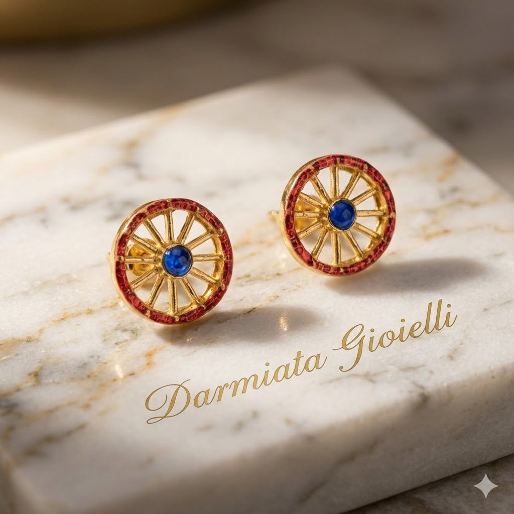 Orecchini donna Isola Bella Ruota in argento smaltato 20000660