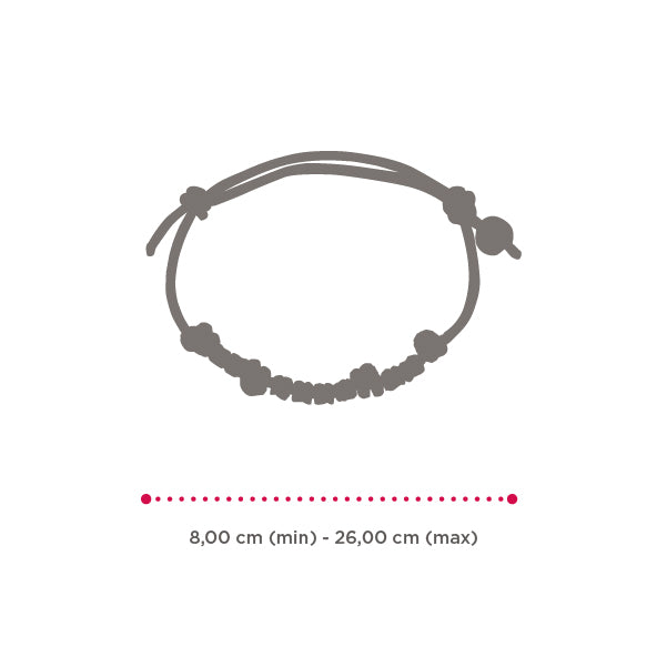 Bracciale donna Isola Bella in argento e cordoncino 20000683