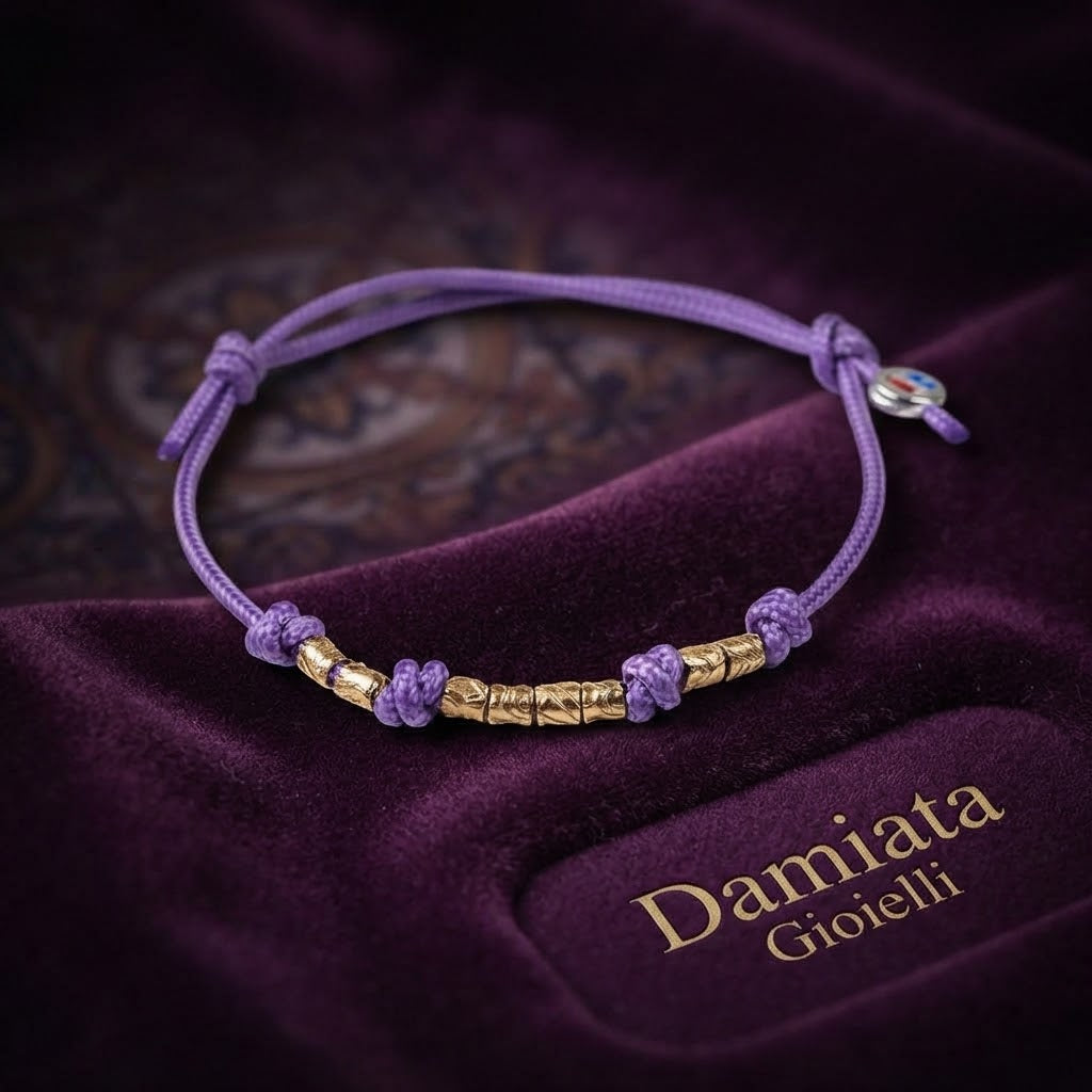 Bracciale donna Isola Bella in argento e cordoncino ref. 20000683