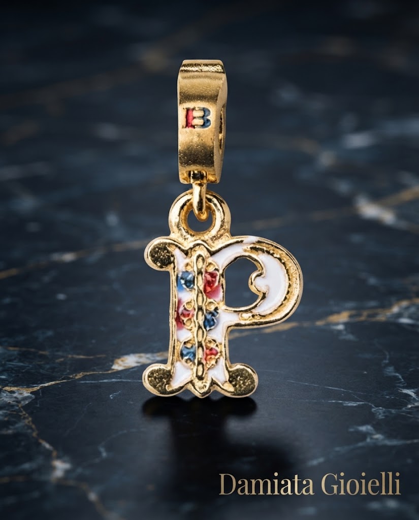 Charm donna Isola Bella Lettera P in argento ref. 20000728