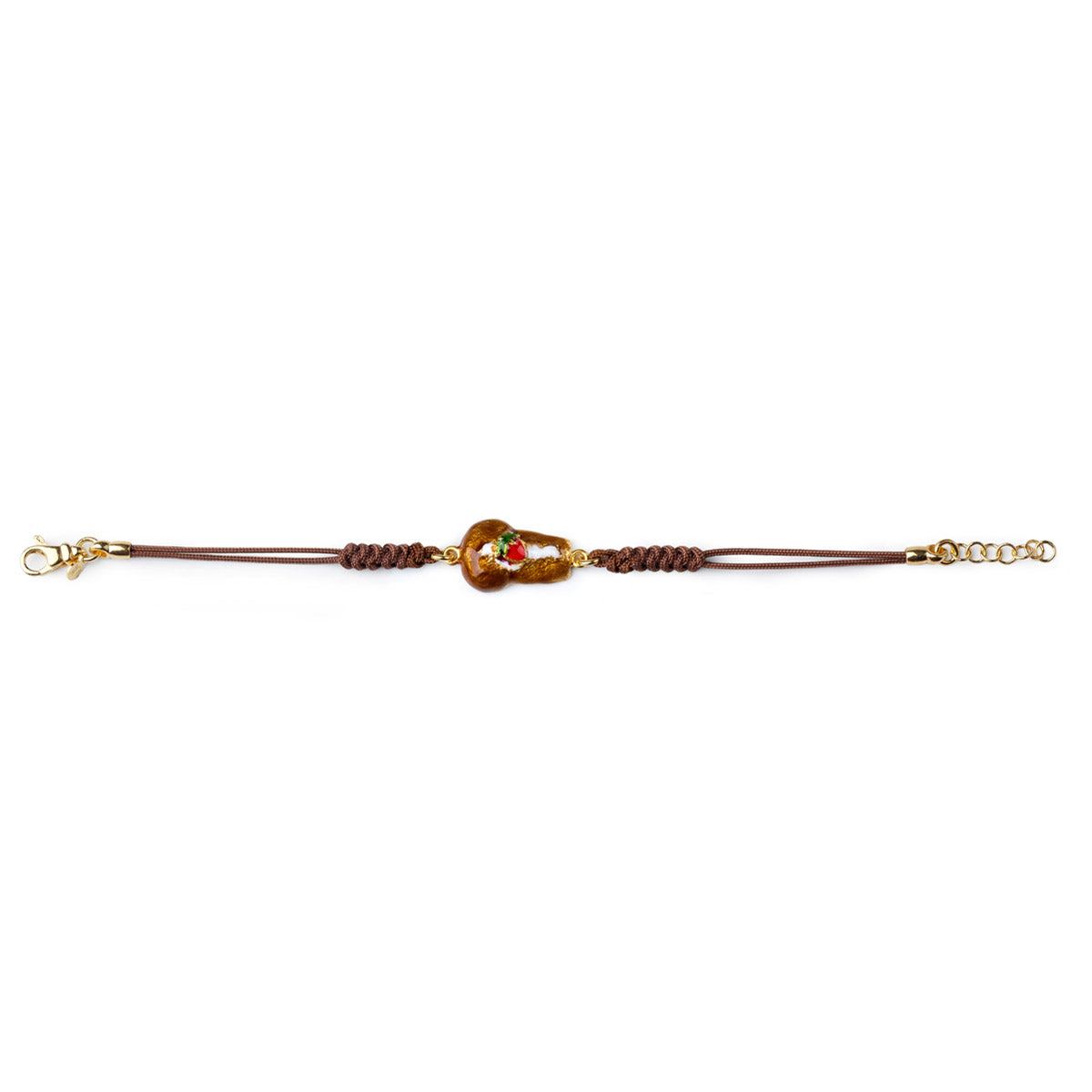 Bracciale unisex Isola Bella U Babà in argento e cordino 20000770