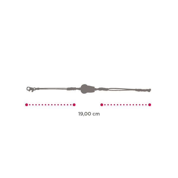 Bracciale unisex Isola Bella U Babà in argento e cordino 20000770