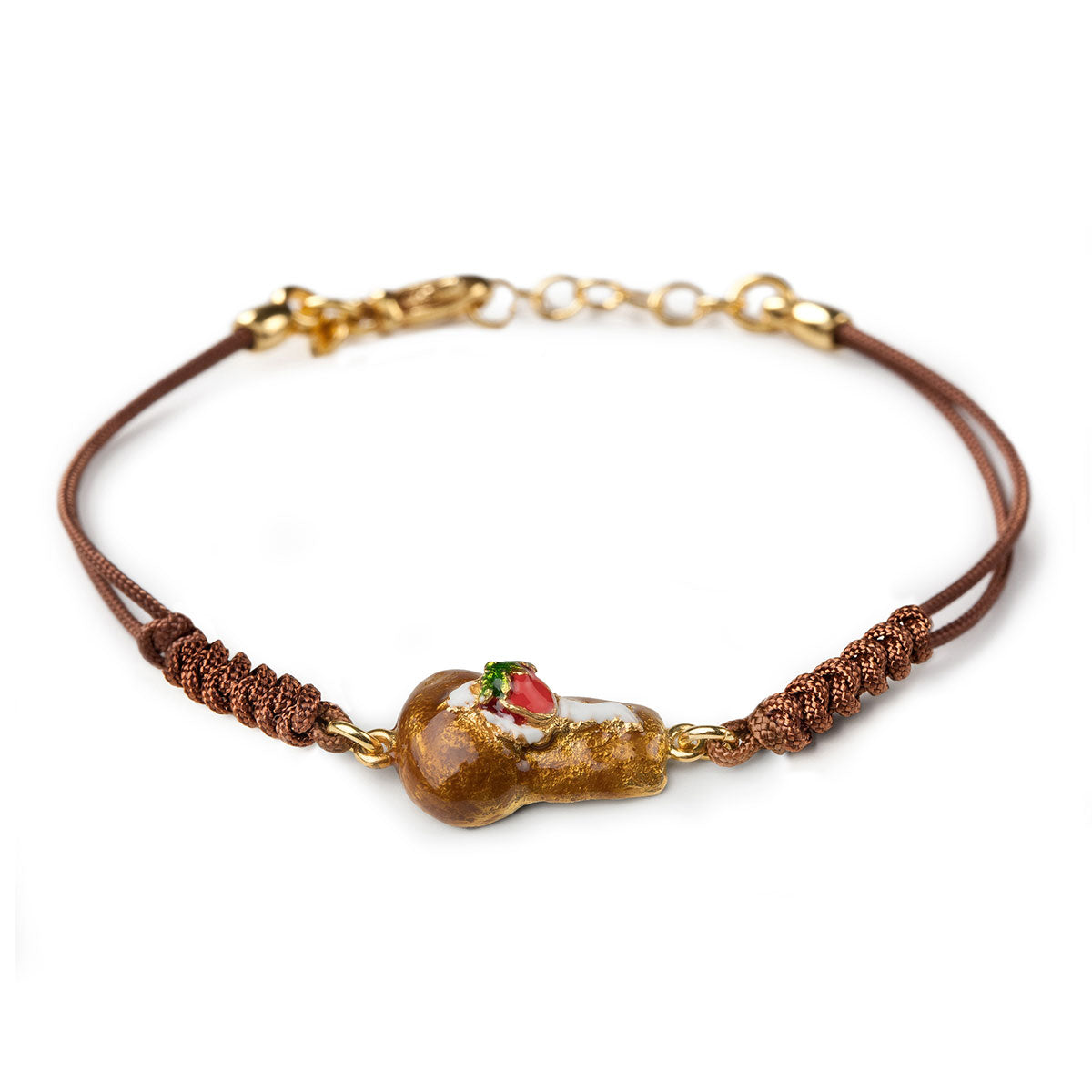 Bracciale unisex Isola Bella U Babà in argento e cordino 20000770