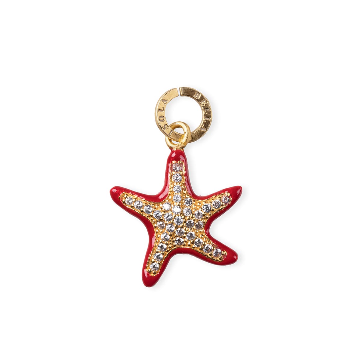 Charm donna Isola Bella Stella Marina in argento e zirconi 20000826
