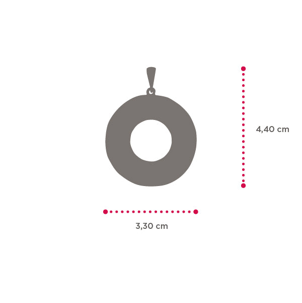 Collana unisex Isola Bella Salvagente in argento e cordino 20000895