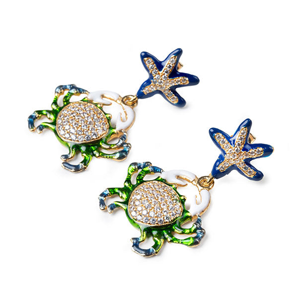 Orecchini donna Isola Bella Granchio in argento e zirconi 20000935