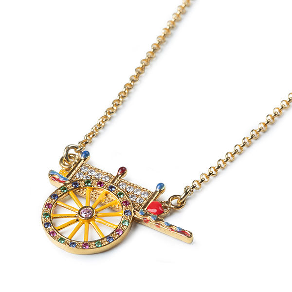Collana donna Isola Bella Carretto Siciliano in argento e zirconi 20000948