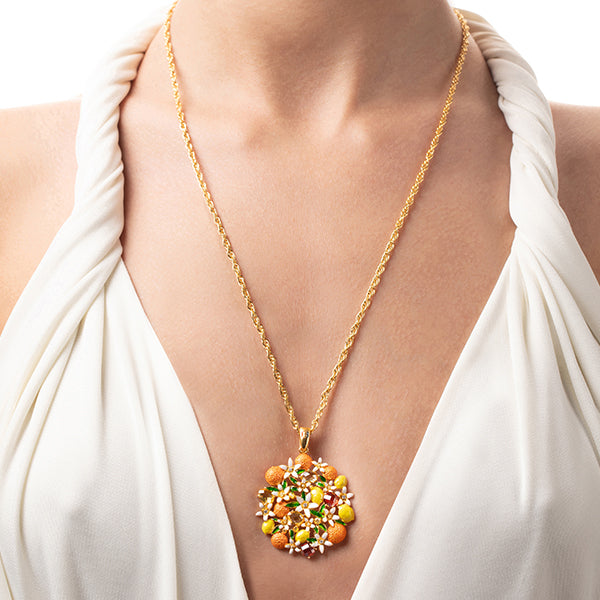 Collana donna Isola Bella Fiori di Zagara in argento e zirconi 20001006
