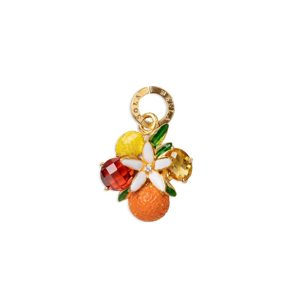 Charm donna Isola Bella Fiori di Zagara  in argento e zirconi 20001009