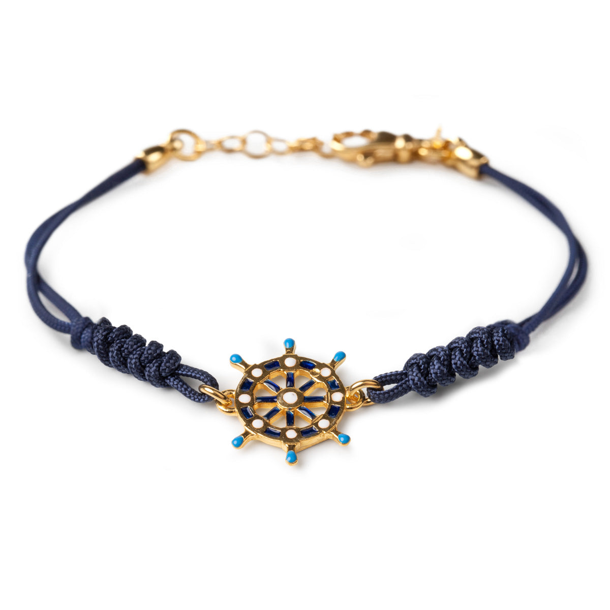 Bracciale uomo Isola Bella Timone in argento e cordino 20001043