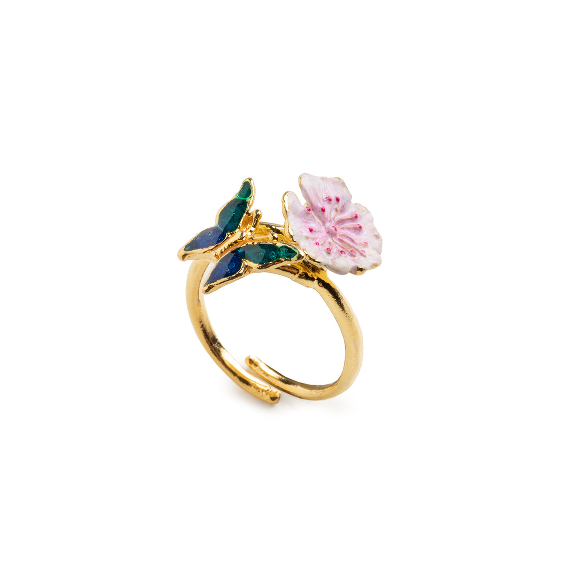 Anello donna Isola Bella Farfalla Fiore di Pesco in argento 20001165