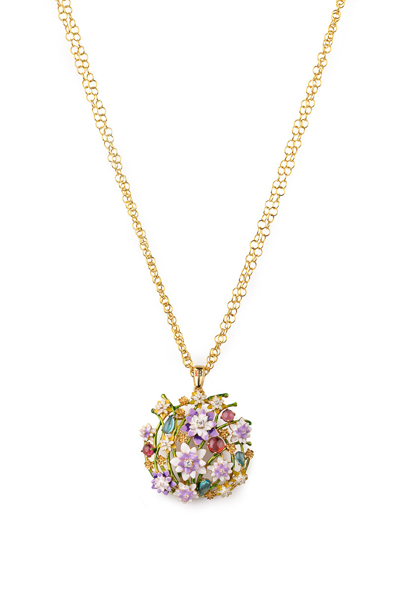 Collana donna Isola Bella Fonte Arertusa in argento e zirconi 20001206