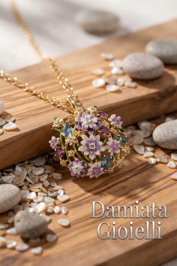 Collana donna Isola Bella Fonte Arertusa in argento e zirconi ref. 20001206