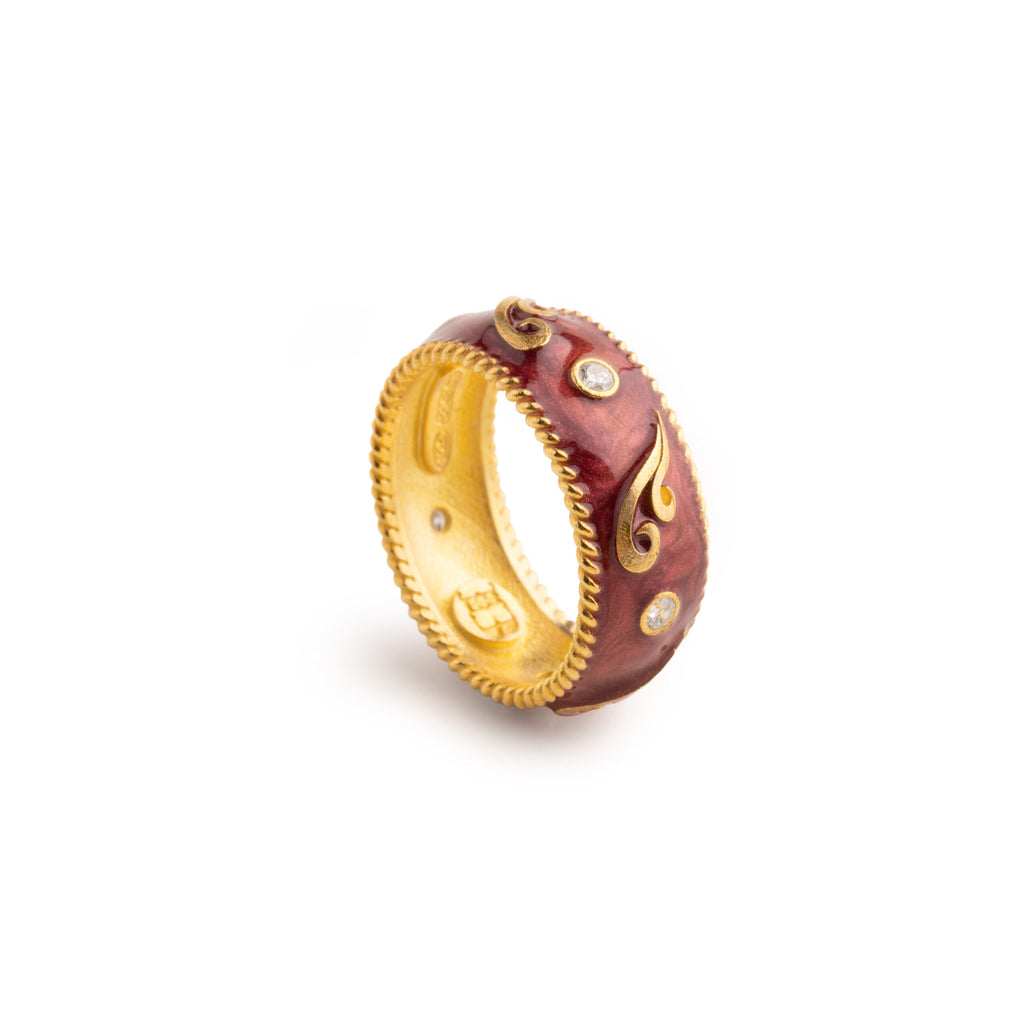Anello donna Isola Bella Onda Lapilli in argento smaltato 20001279