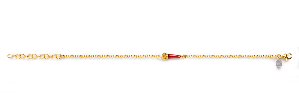 Bracciale donna Isola Bella Corno Portafortuna in argento 20001294