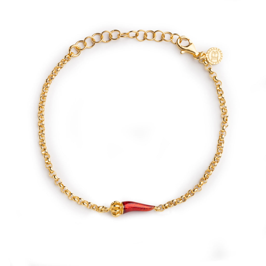 Bracciale donna Isola Bella Corno Portafortuna in argento 20001294