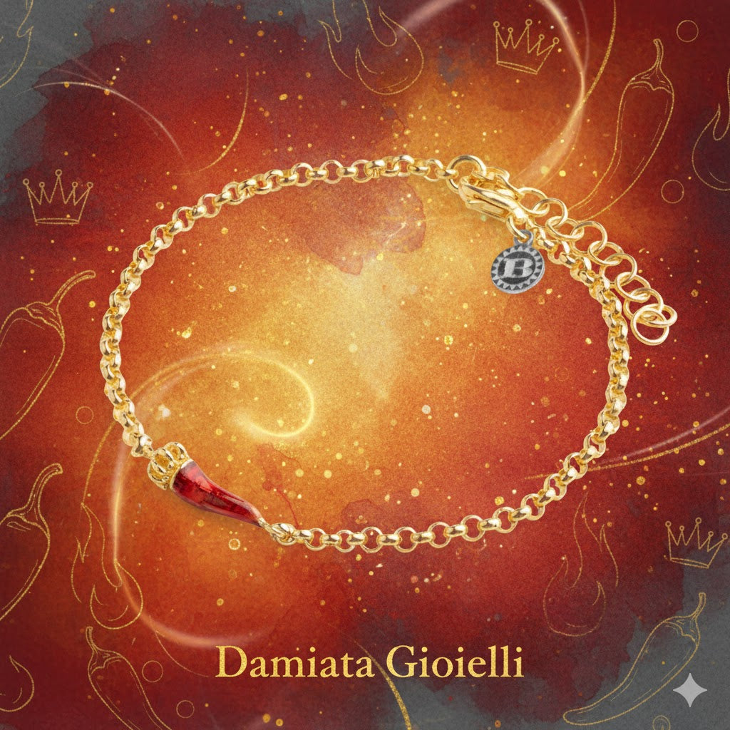 Bracciale donna Isola Bella Corno Portafortuna in argento 20001294