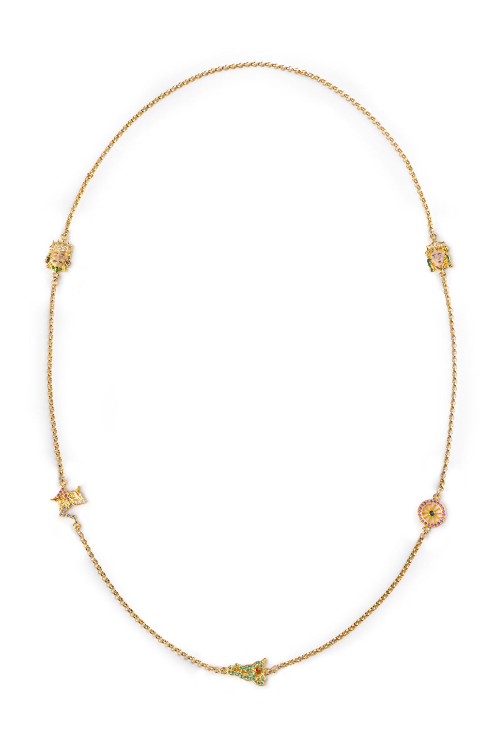 Collana donna Isola Bella Sicilia in argento e zirconi 20001322