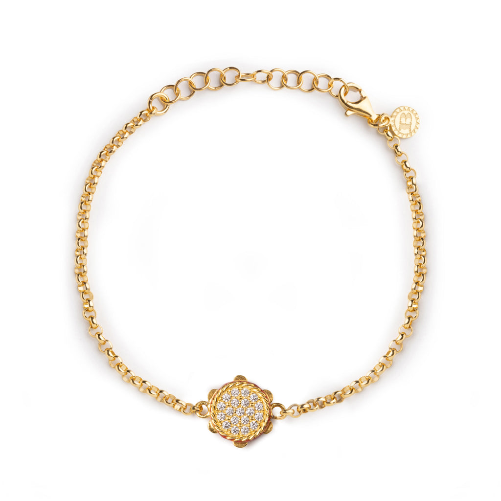 Bracciale donna Isola Bella Tamburello in argento e zirconi 20001324