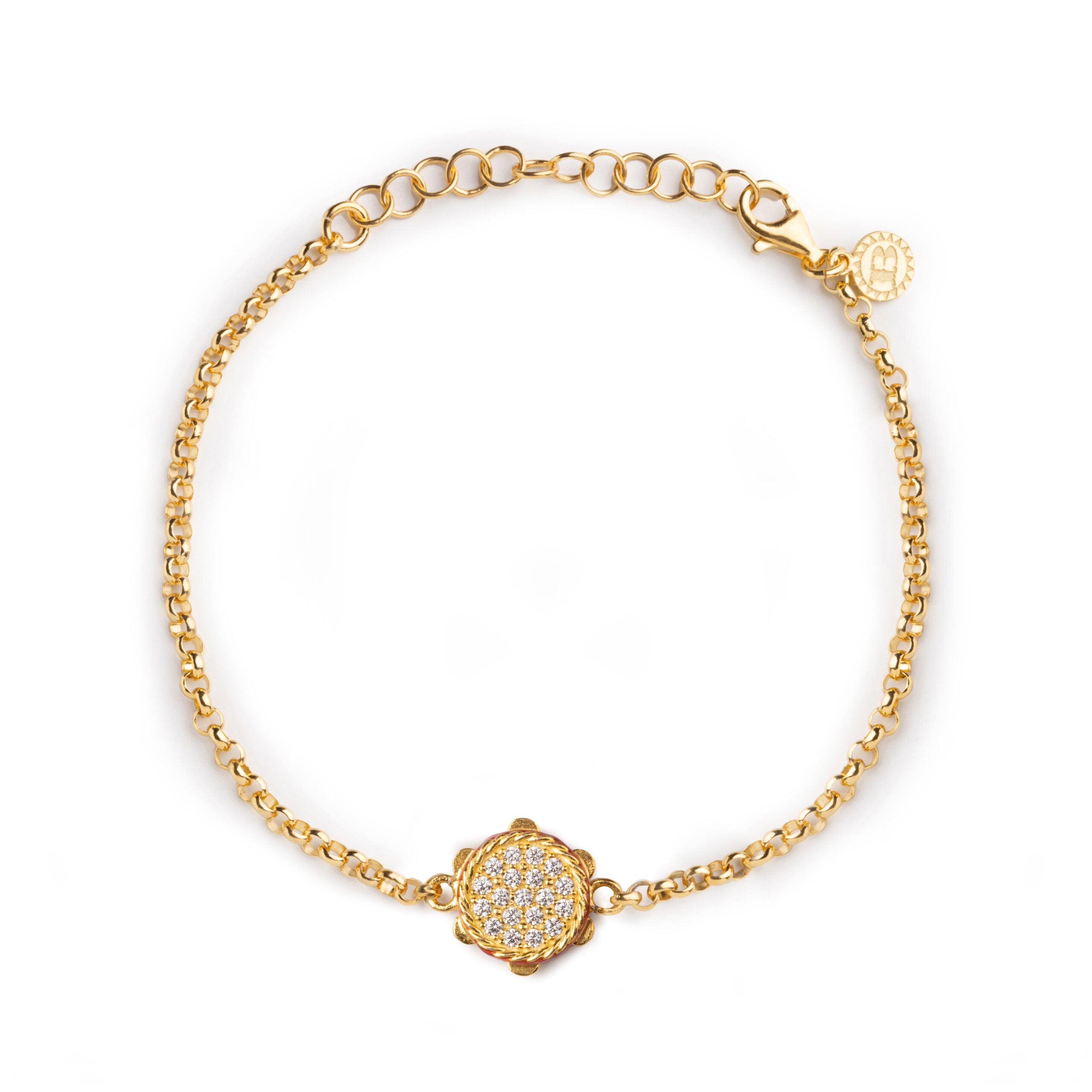 Bracciale donna Isola Bella Tamburello in argento e zirconi 20001324