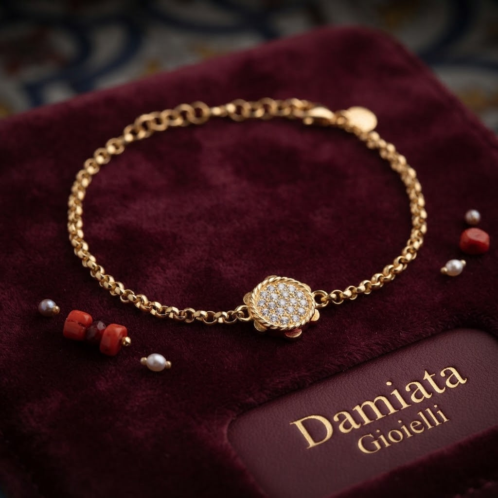 Bracciale donna Isola Bella Tamburello in argento e zirconi ref. 20001324