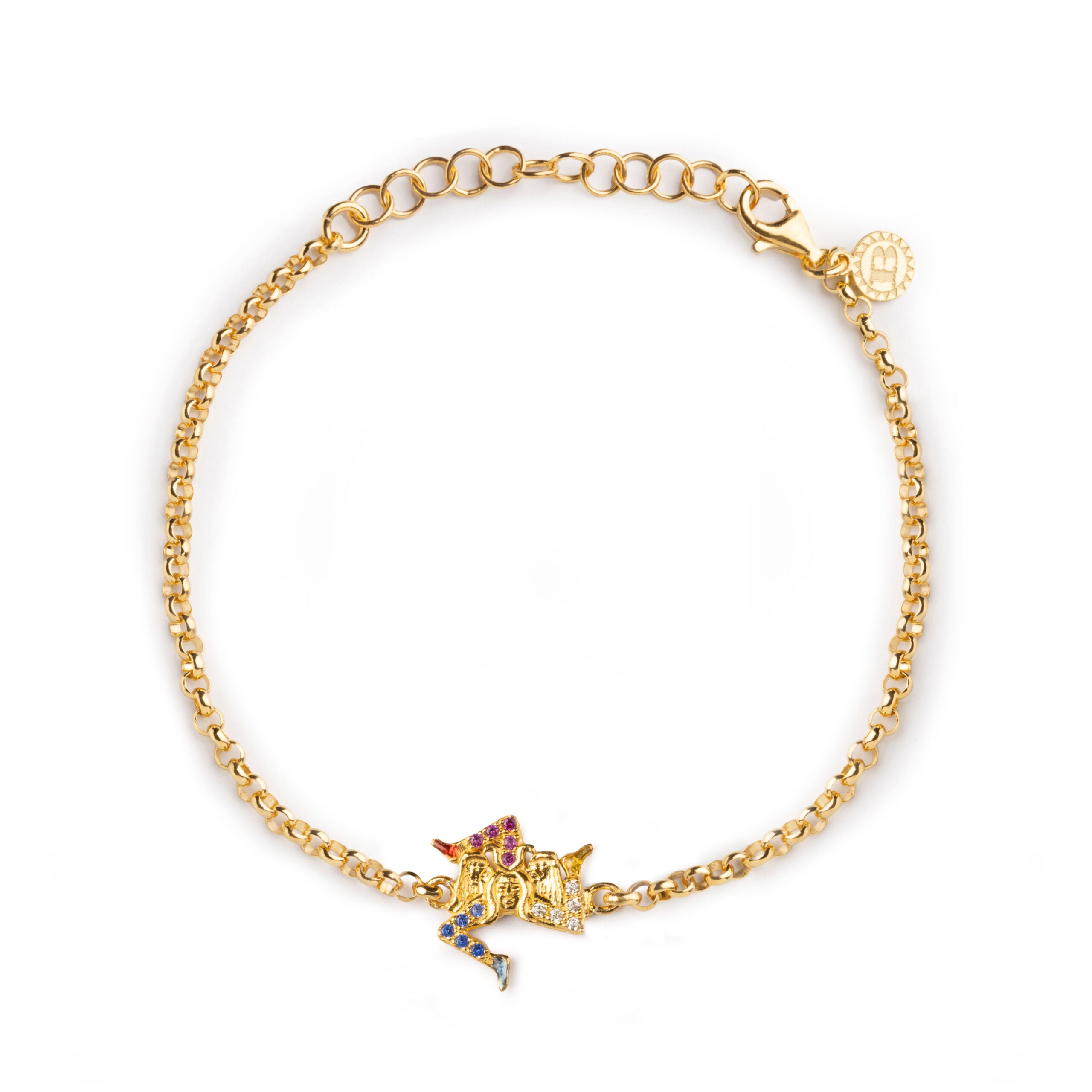 Bracciale donna Isola Bella Trinacria in argento e zirconi 20001326